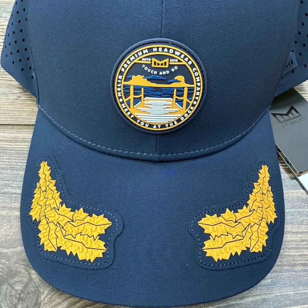 Melin Mens CL Hydro A-Game Captains‎ Hat Navy Blue Scrambled Eggs Snapback NEW